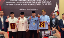 Resmi Nomor Urut Pilkada Kaltim 2024: Isran-Hadi 1 dan Rudy-Seno 2