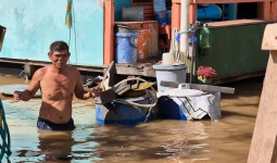 Sangatta Selatan Terendam Banjir, Waspada Buaya!