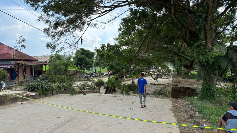 BBPJN Kaltim Rencana Pasang Jembatan Bailey di Jalan Rifaddin yang Amblas