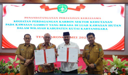 Pemkab Kukar Tandatangani Kerja Sama Perdagangan Karbon dengan PT Tirta Carbon Indonesia