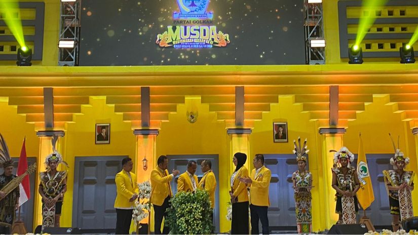 Bahlil Resmikan Musda Golkar Kaltim, Rudy Mas’ud Calon Tunggal Ketua DPD